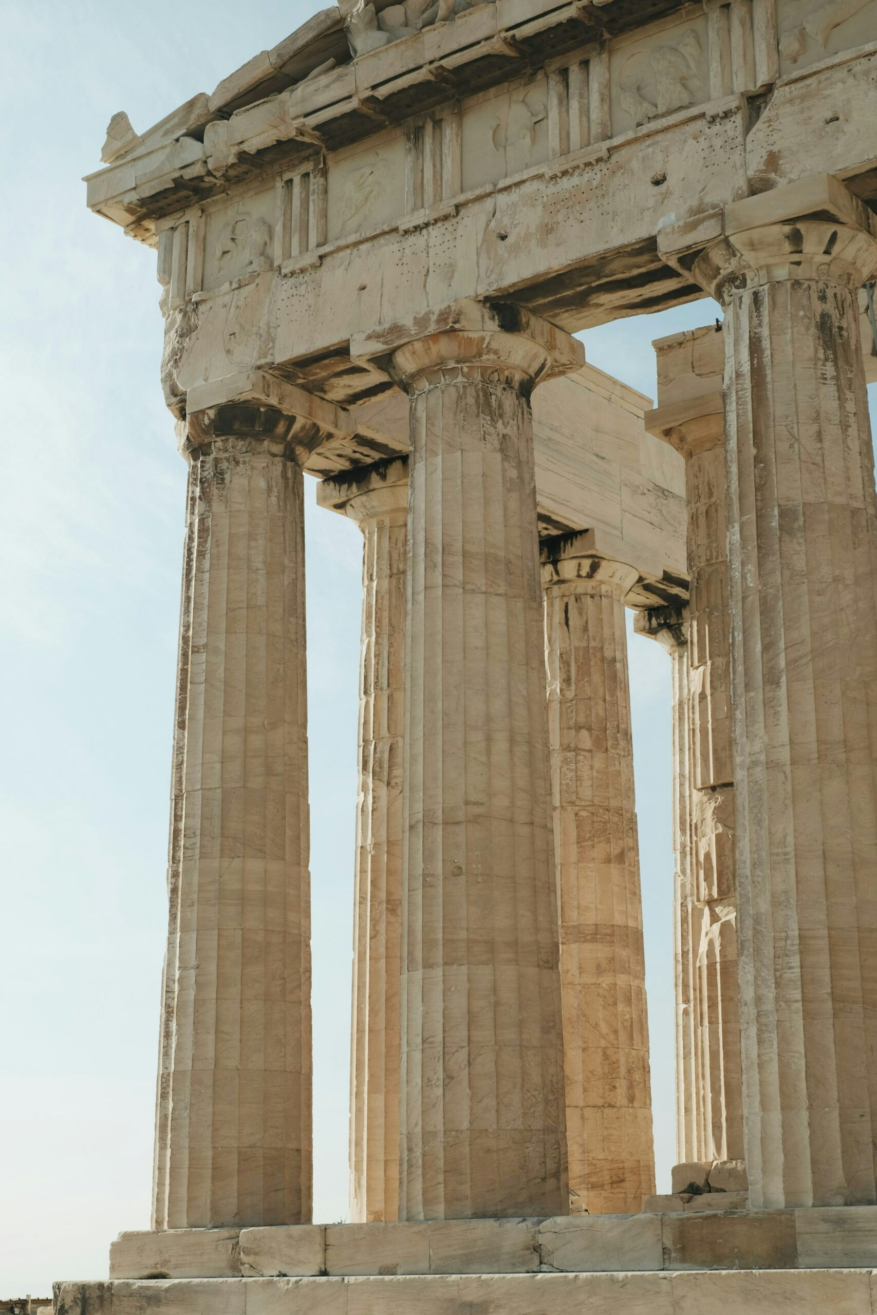 Reform of Greek succession law – Parthenon columns Ancient Greek columns of the Parthenon, symbolizing the reform of Greek succession law